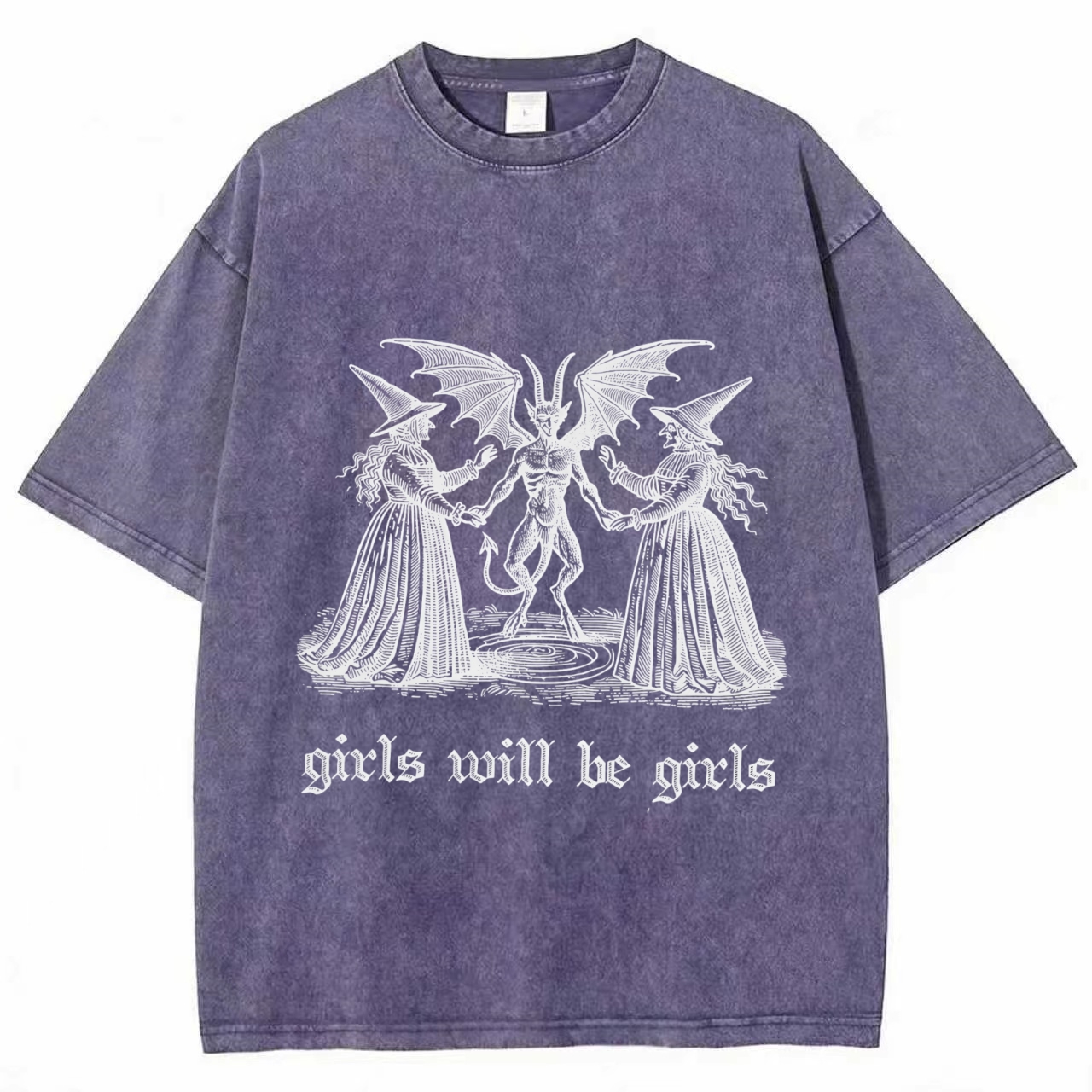 Girls Will Be Girls Washed T-shirt