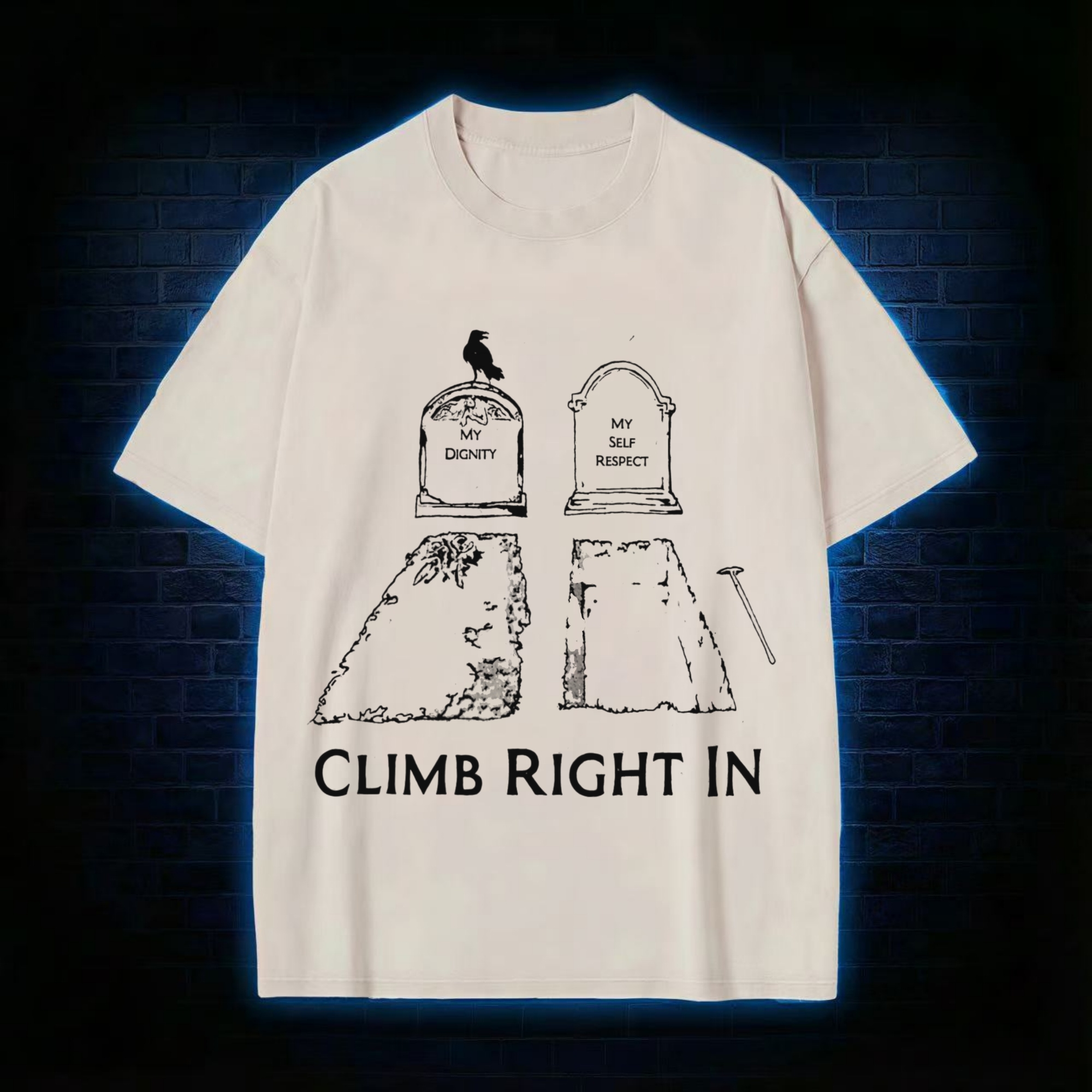 Climb Right in Washed T-shirt