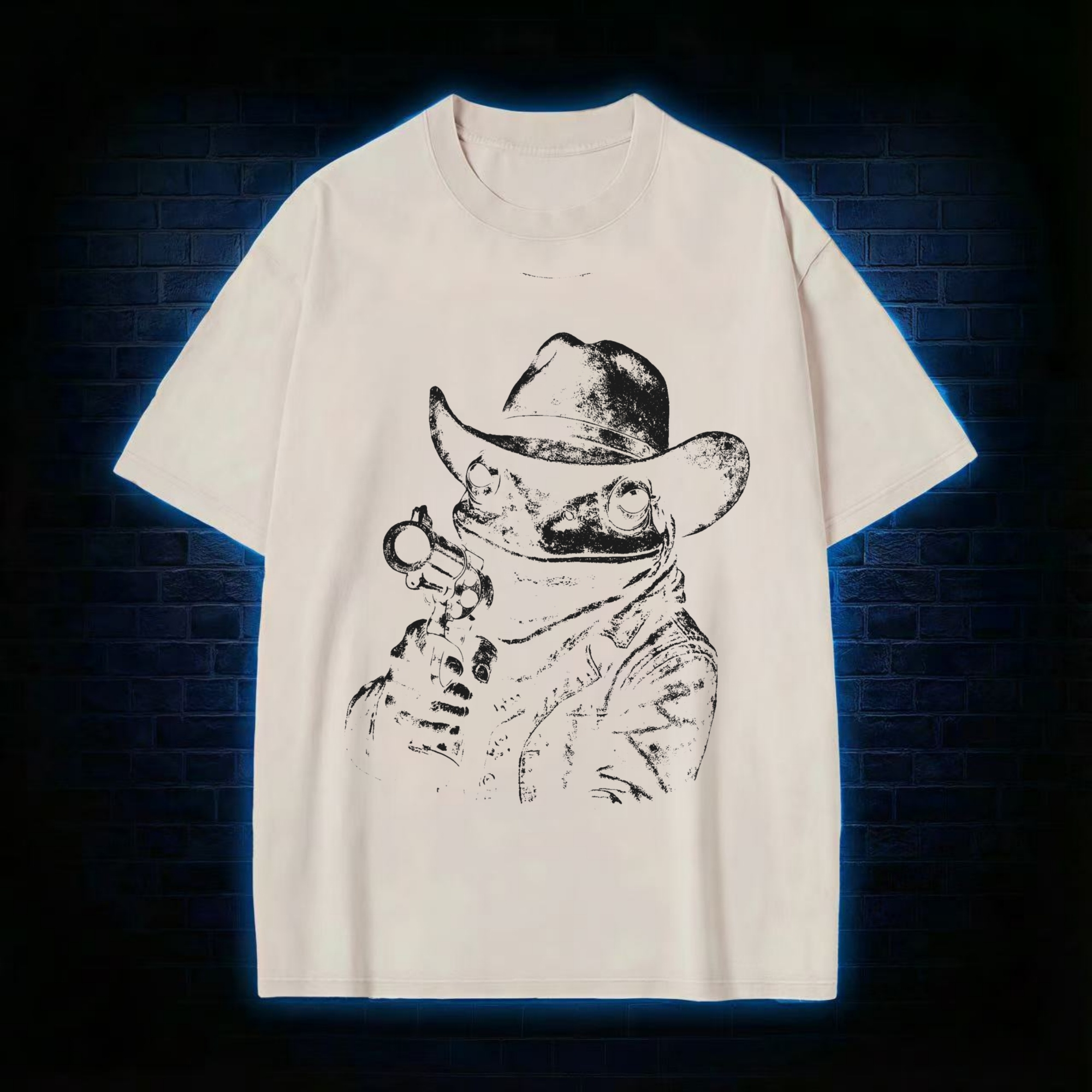Cowboy Frog Washed T-shirt