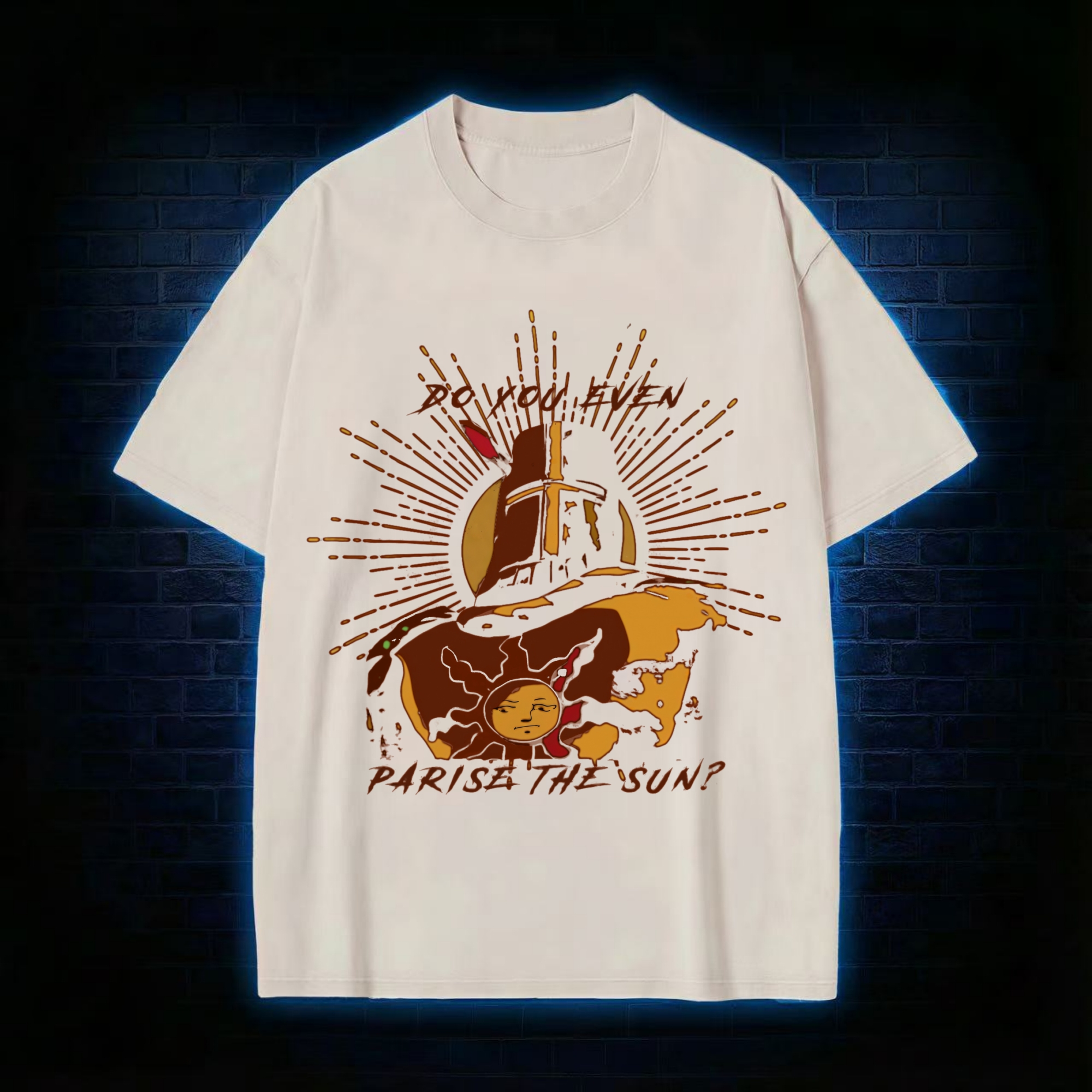 Do You Even Praise the Sun Retro Washed T-shirt