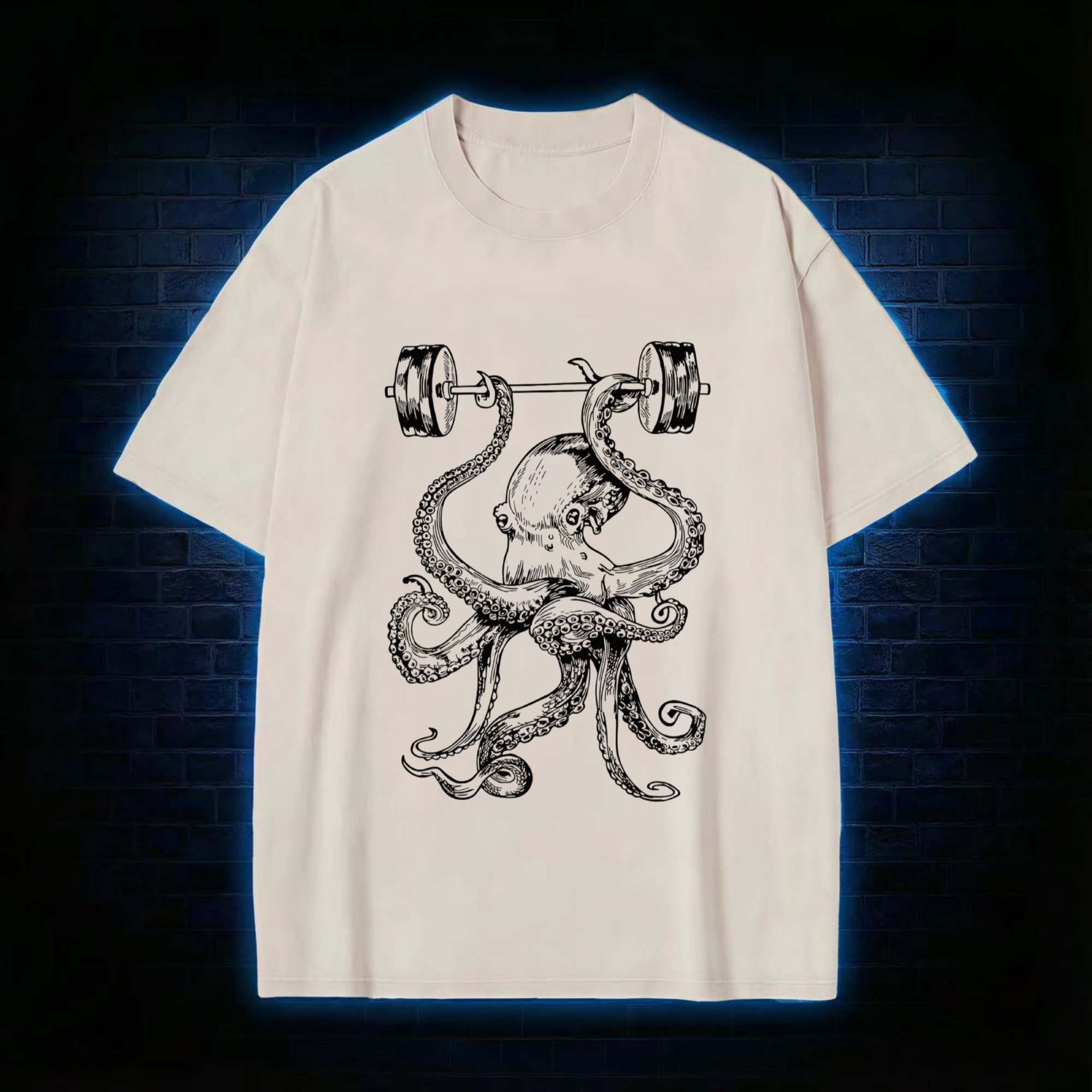 Octopus Weightlifting Washed T-shirt