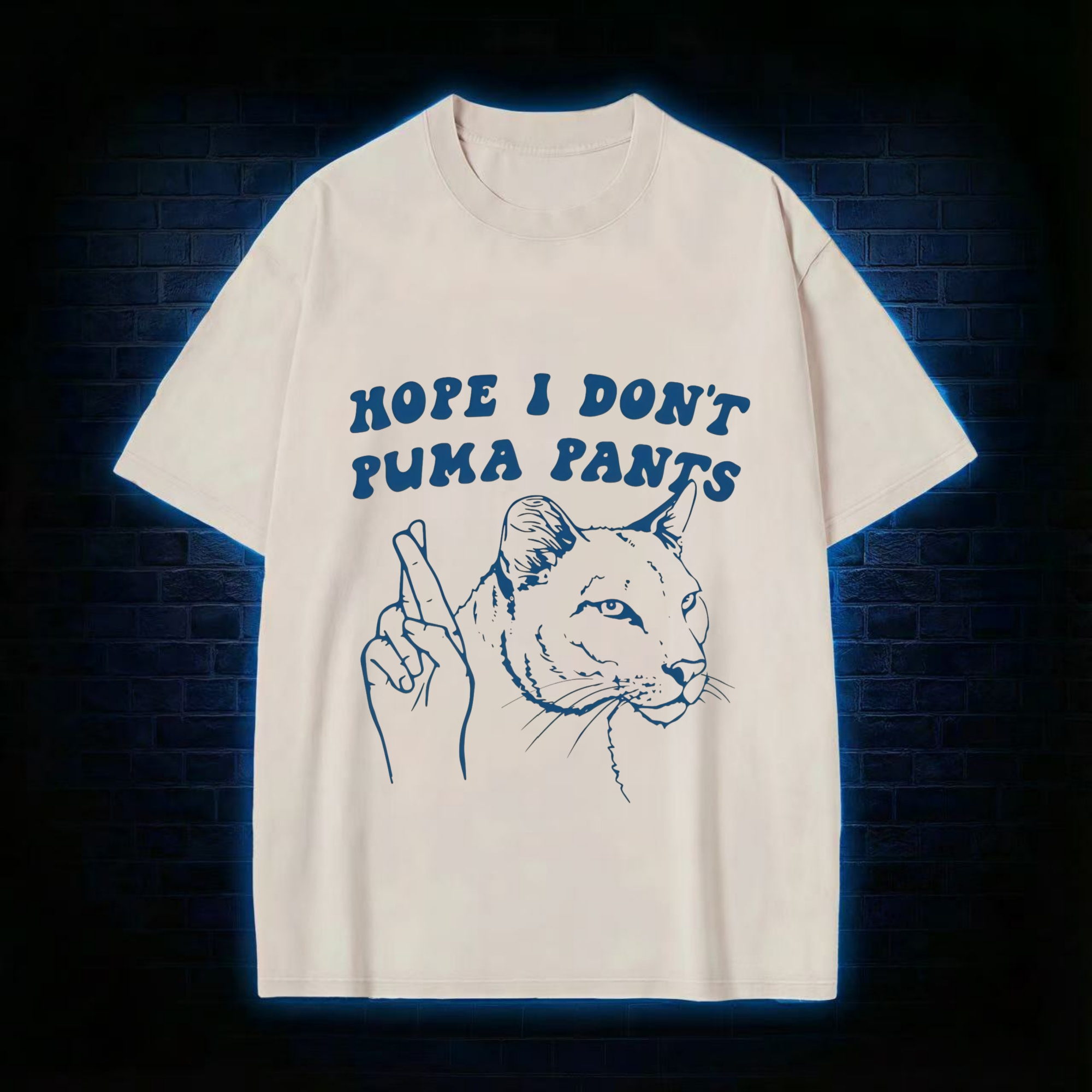 Hope I Don't Puma Pants Washed T-shirt