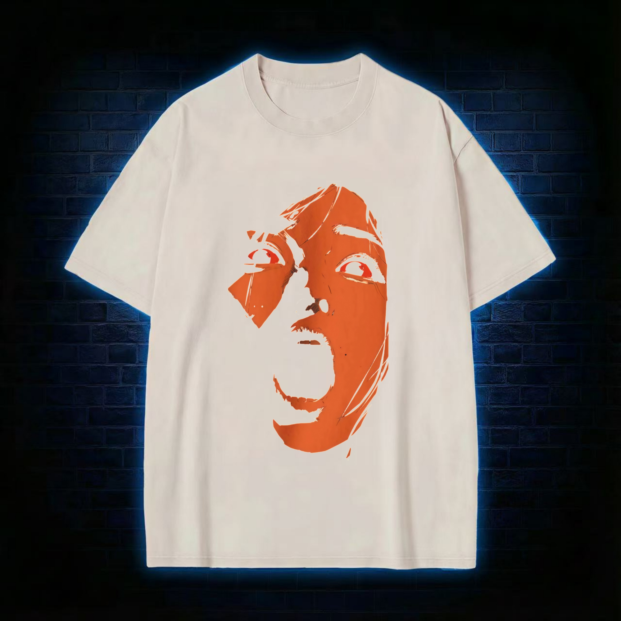 Screaming Face Washed T-shirt