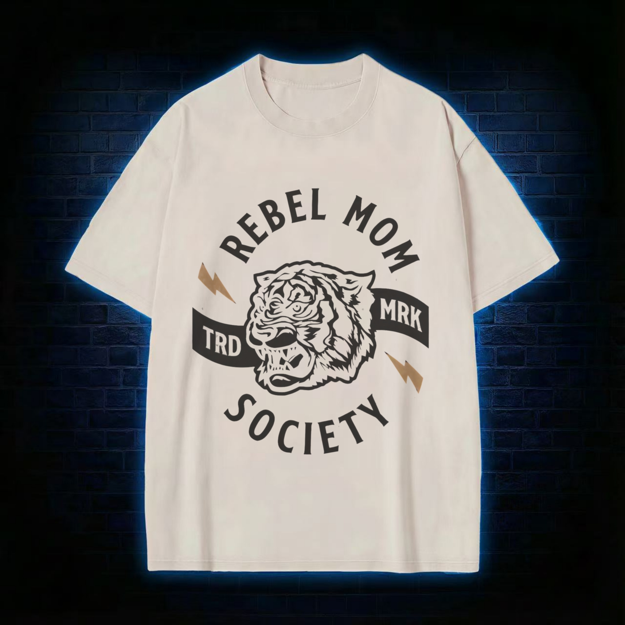 Rebel Mom Society Tiger Washed T-shirt