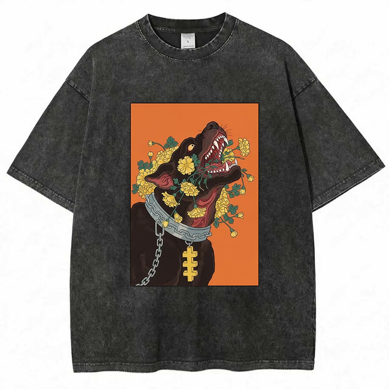 Tokyo-Tiger Hellhound Washed T-Shirt