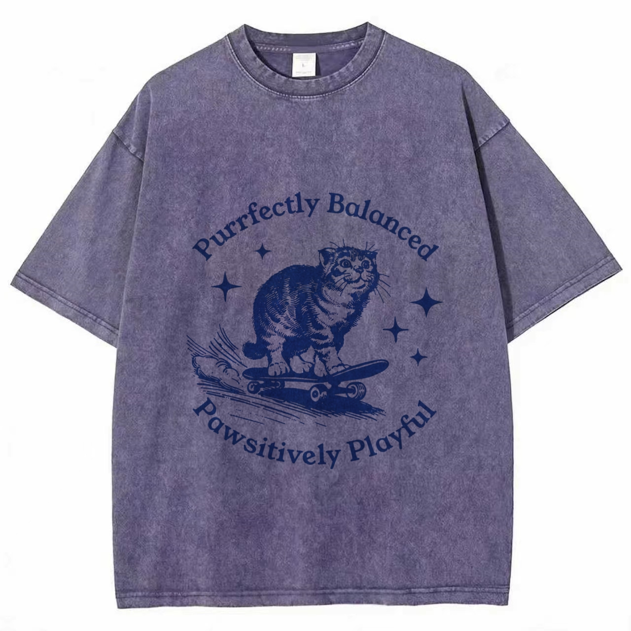 Purrfectly Balanced Washed T-shirt