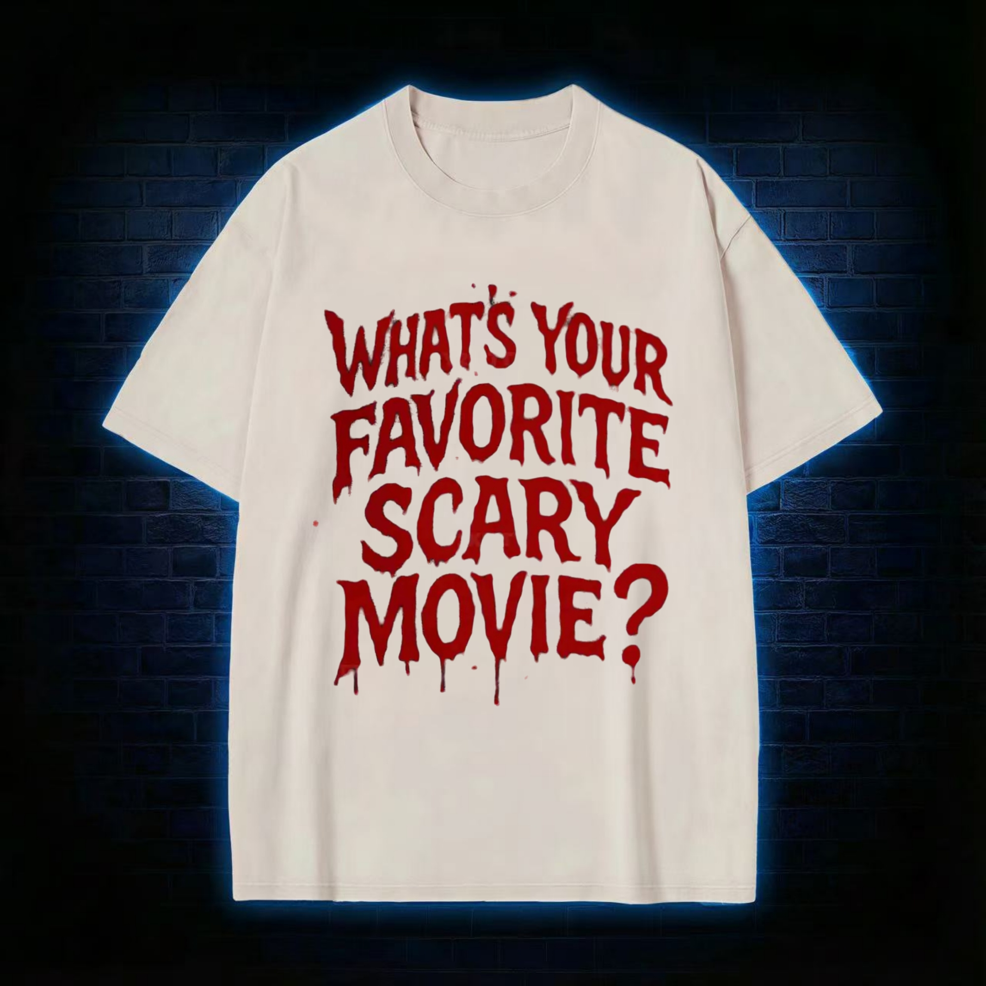 What's Your Favorite Scary Movie Washed T-shirt