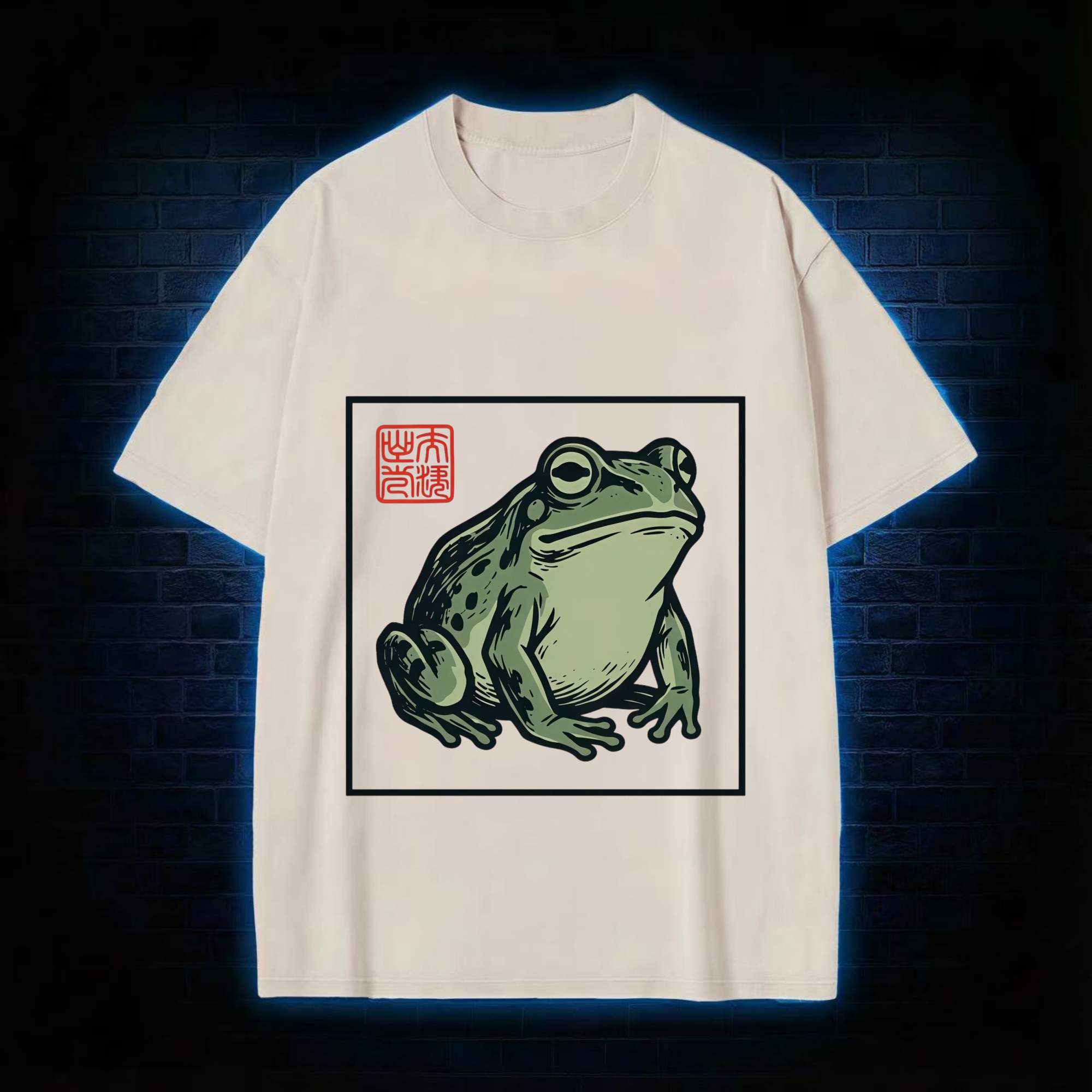 Zen Frog Washed T-Shirt