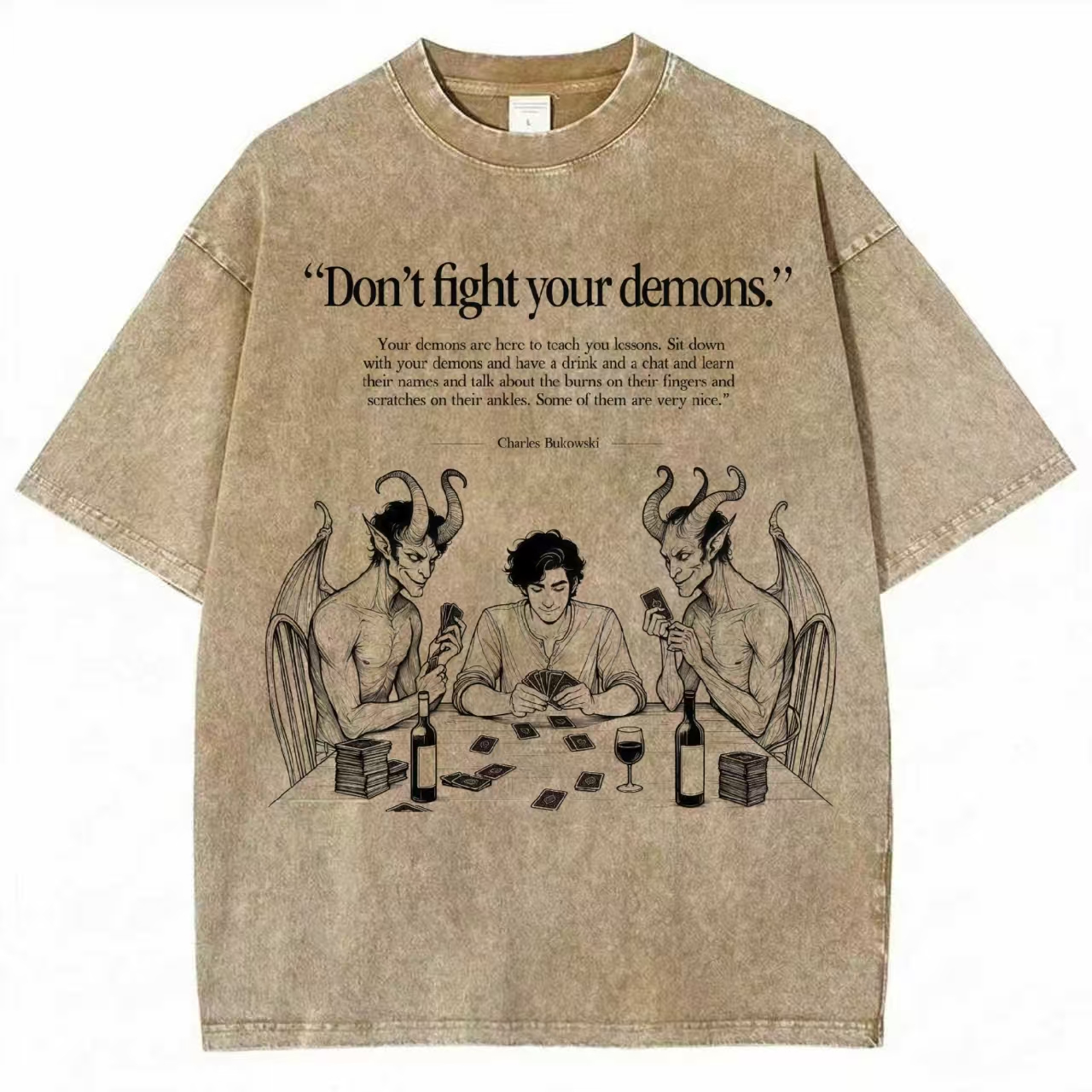 Don't Fight Your Demons Washed T-shirt
