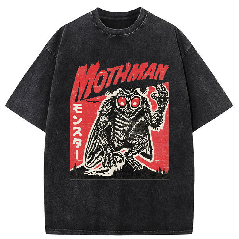 Retro Mothman Washed T-Shirt