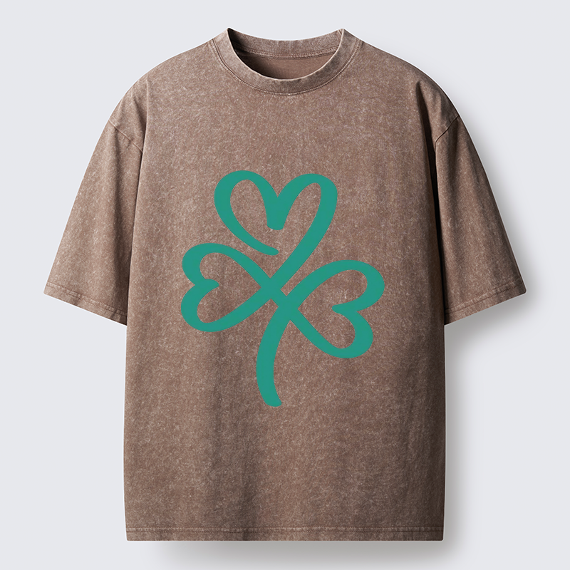  St. Patrick's Day Minimalist Washed T-Shirt