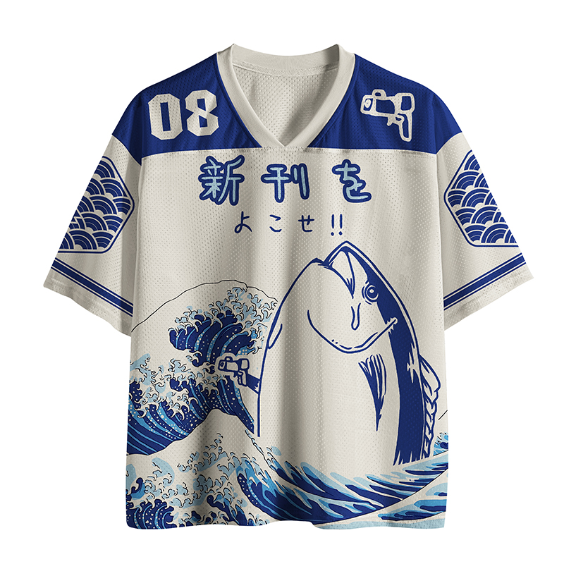  Japanese Fish Hold Up Mesh Jersey