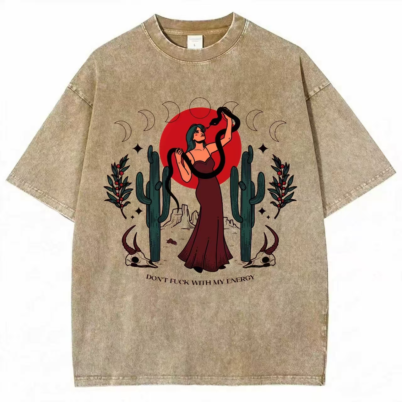 Don't Fuck With My Energy Washed T-shirt