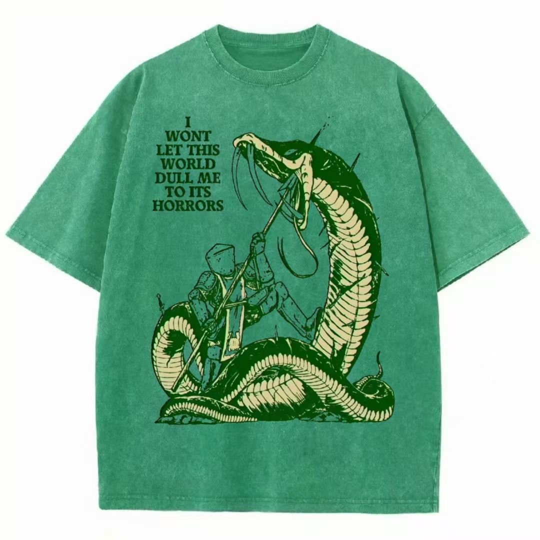 I Won't Let The World Duli Me To Its Horrors Washed T-shirt