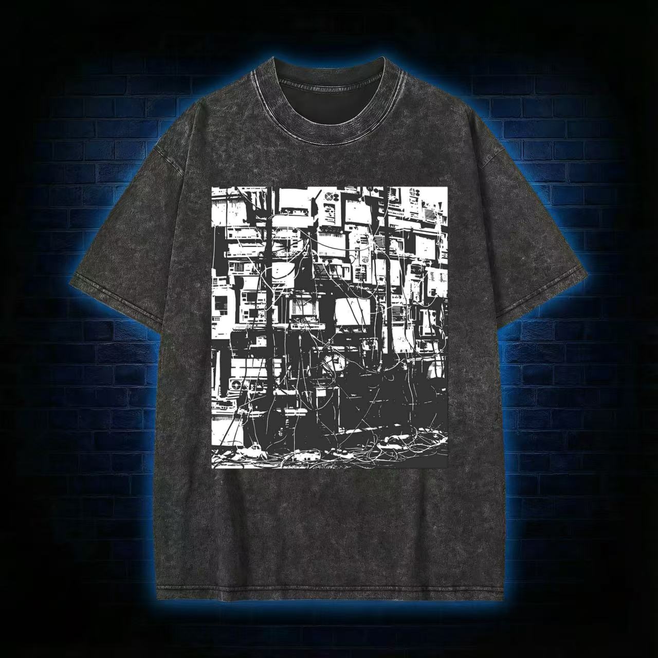 Technology Anxiety Washed T-shirt