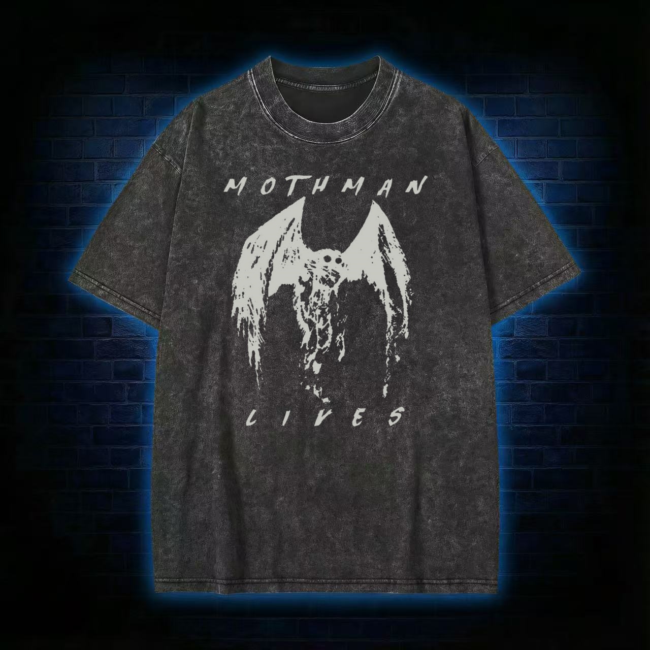 Mothman Lives Washed T-shirt