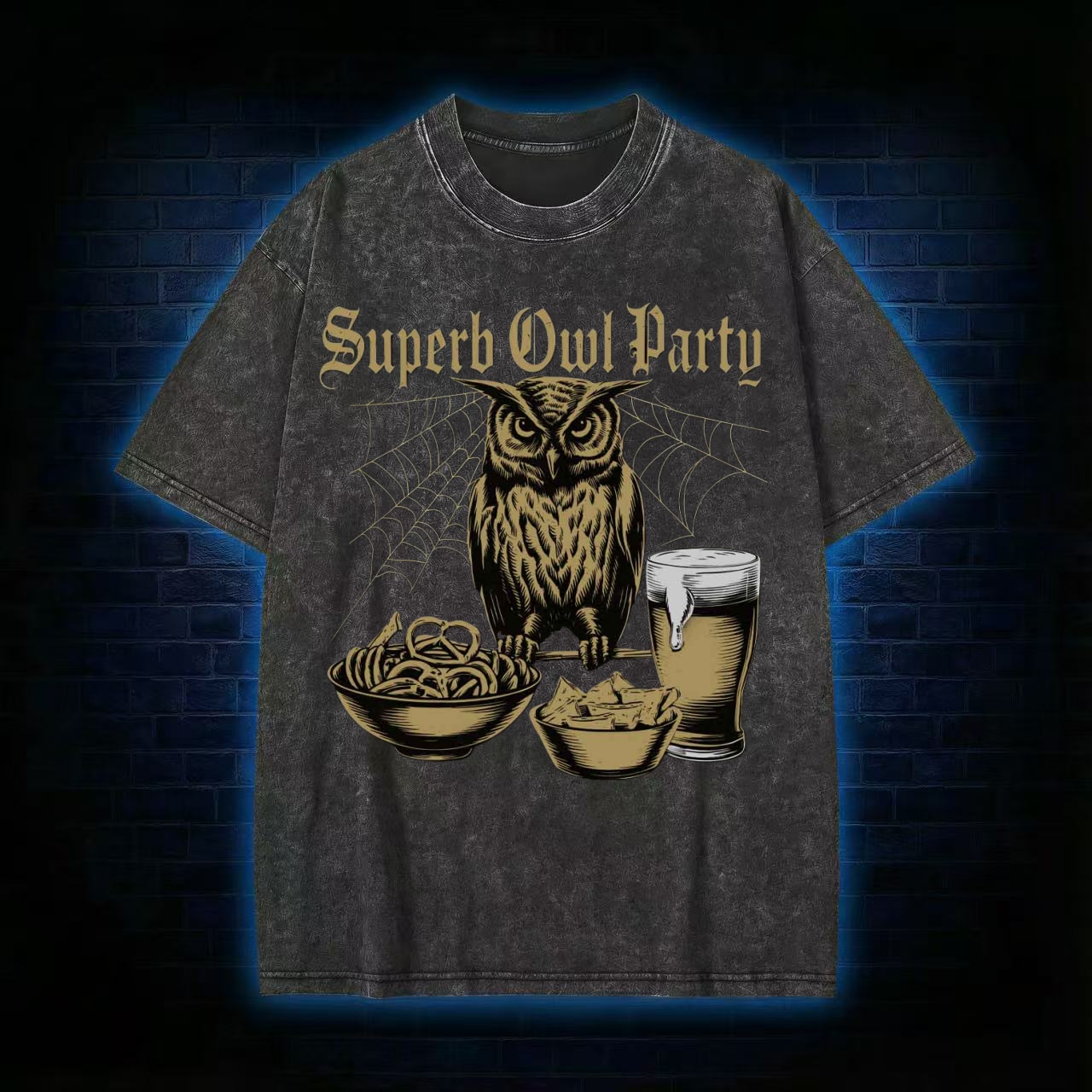 "Superb Owl Party" Game Day Humor T-shirt