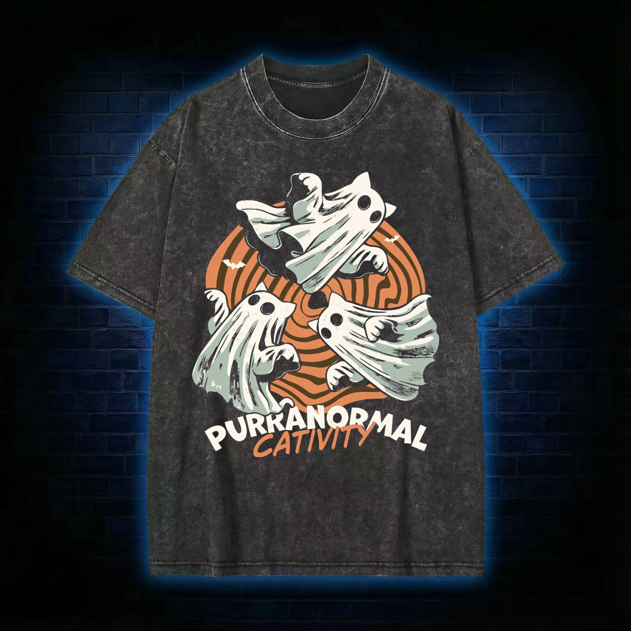 Ghost Hunting Washed T-shirt