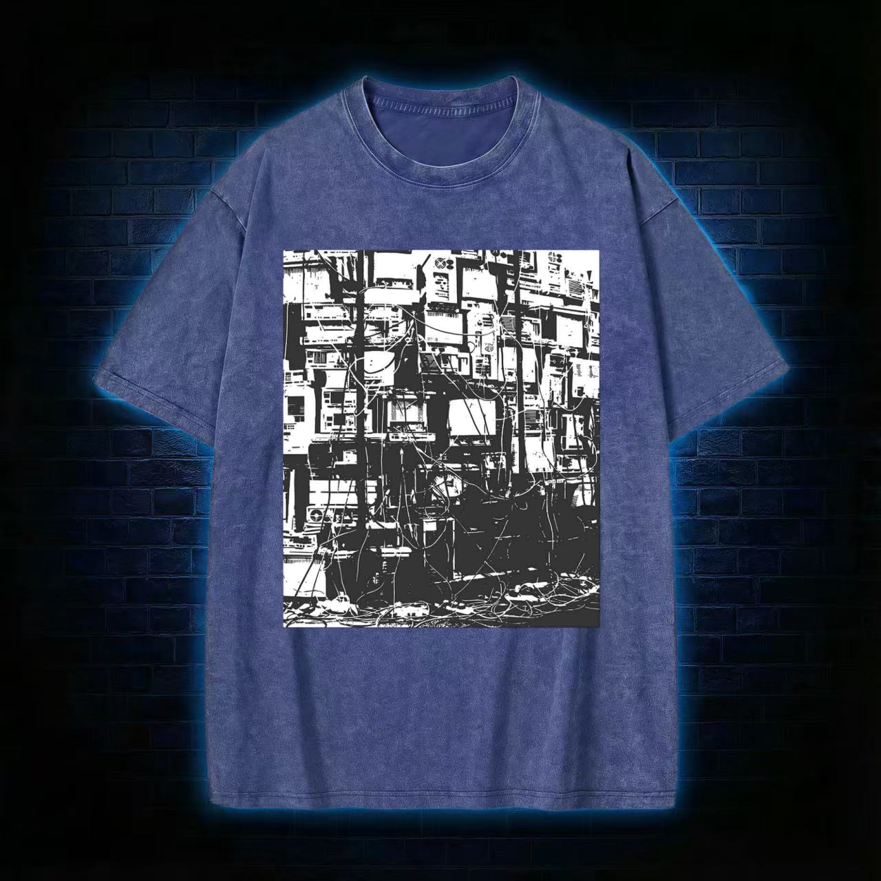 Technology Anxiety Washed T-shirt