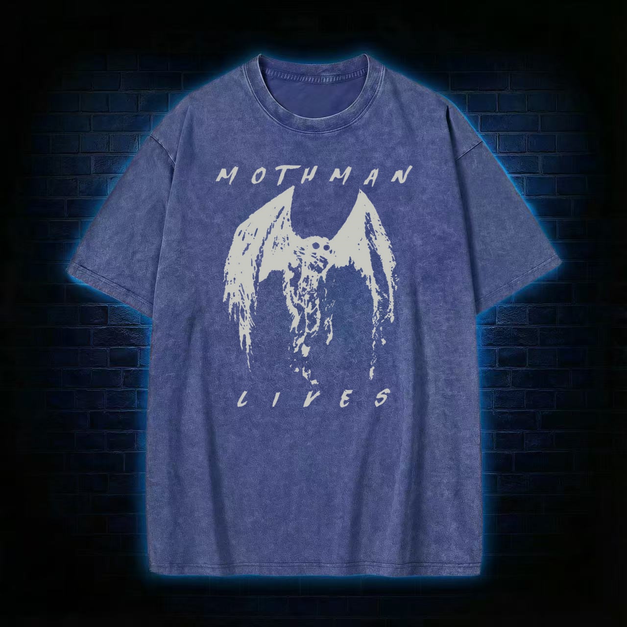 Mothman Lives Washed T-shirt
