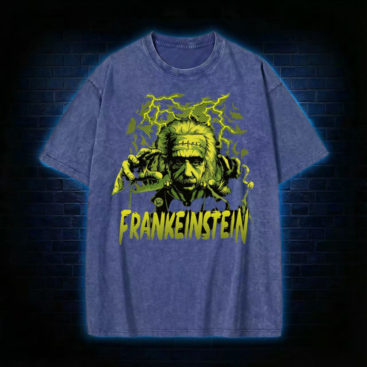 "Frankeinstein" Mad Scientist Monster Mash Washed T-shirt
