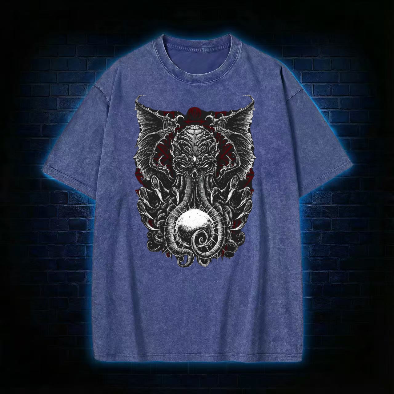 Cthulhu Cosmic Horror Washed T-shirt