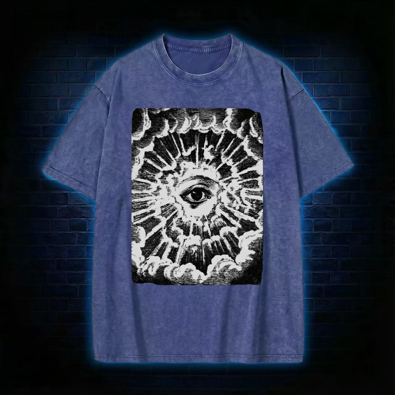 All-Seeing Eye Occult Graphic Washed T-shirt