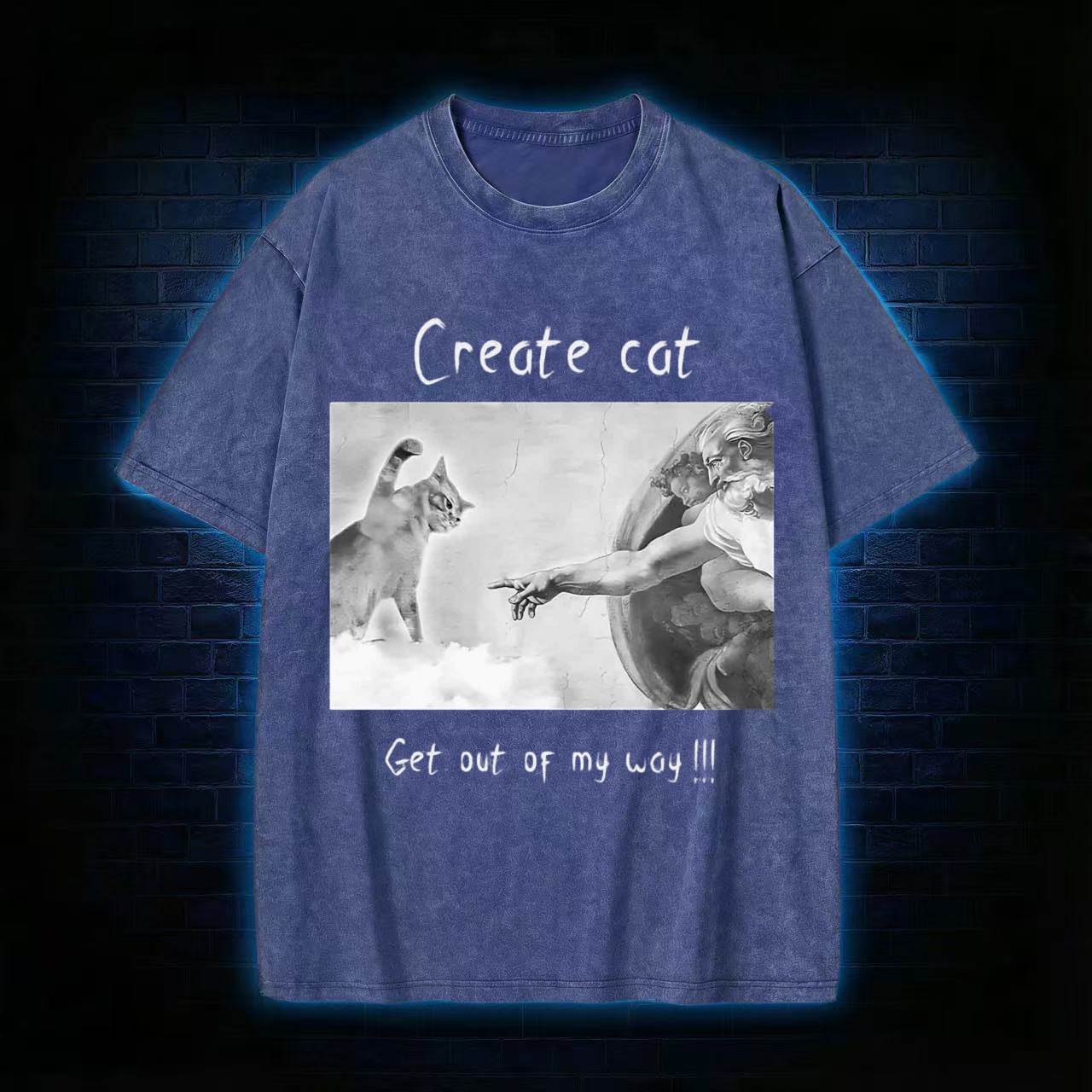 Create Cat Washed T-shirt