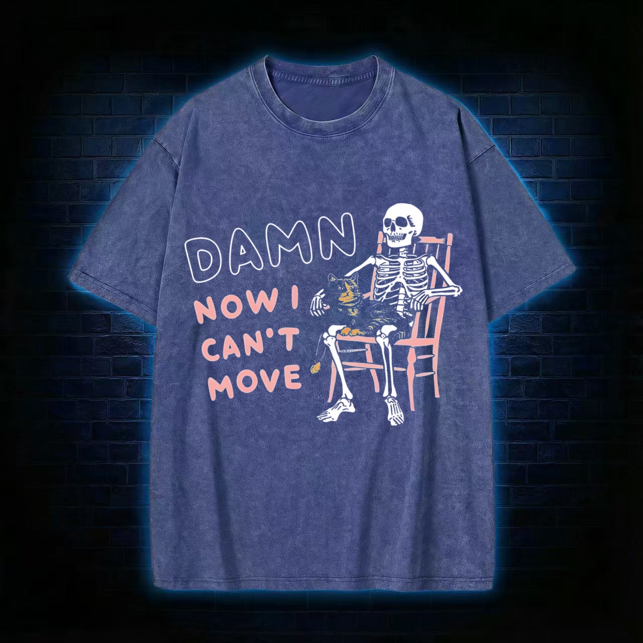 Damn Now I Can't Move Washed T-shirt
