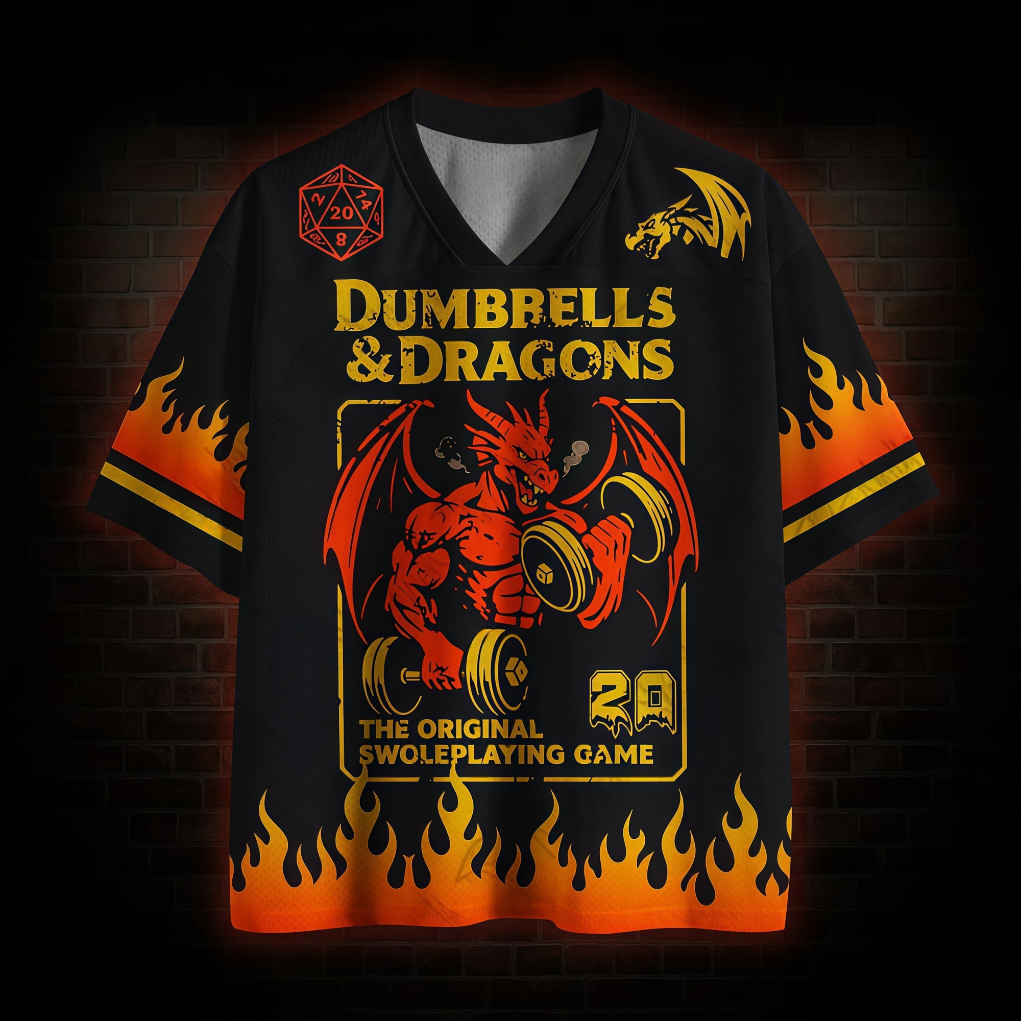 Dumbbells&Dragons Mesh Jersey