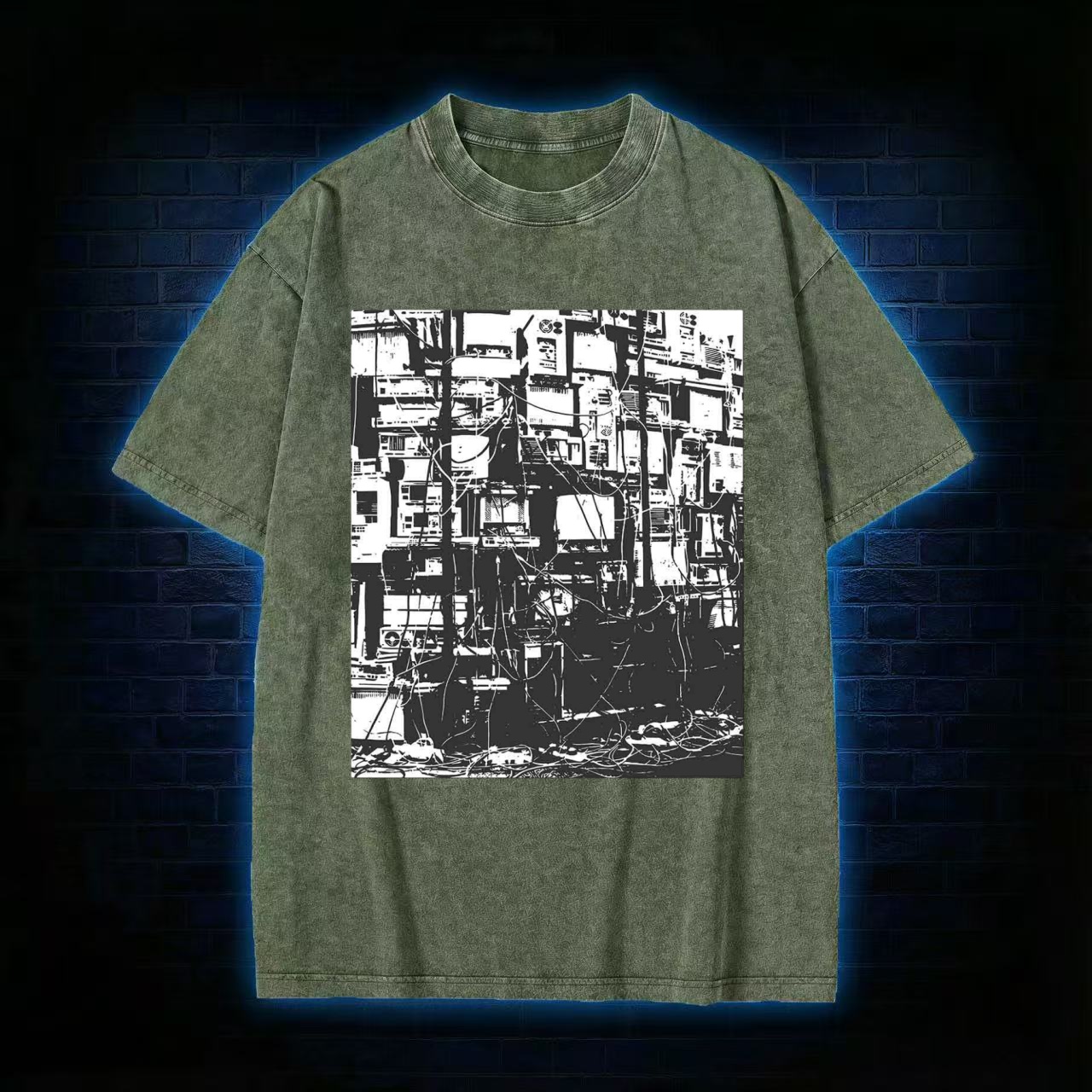 Technology Anxiety Washed T-shirt