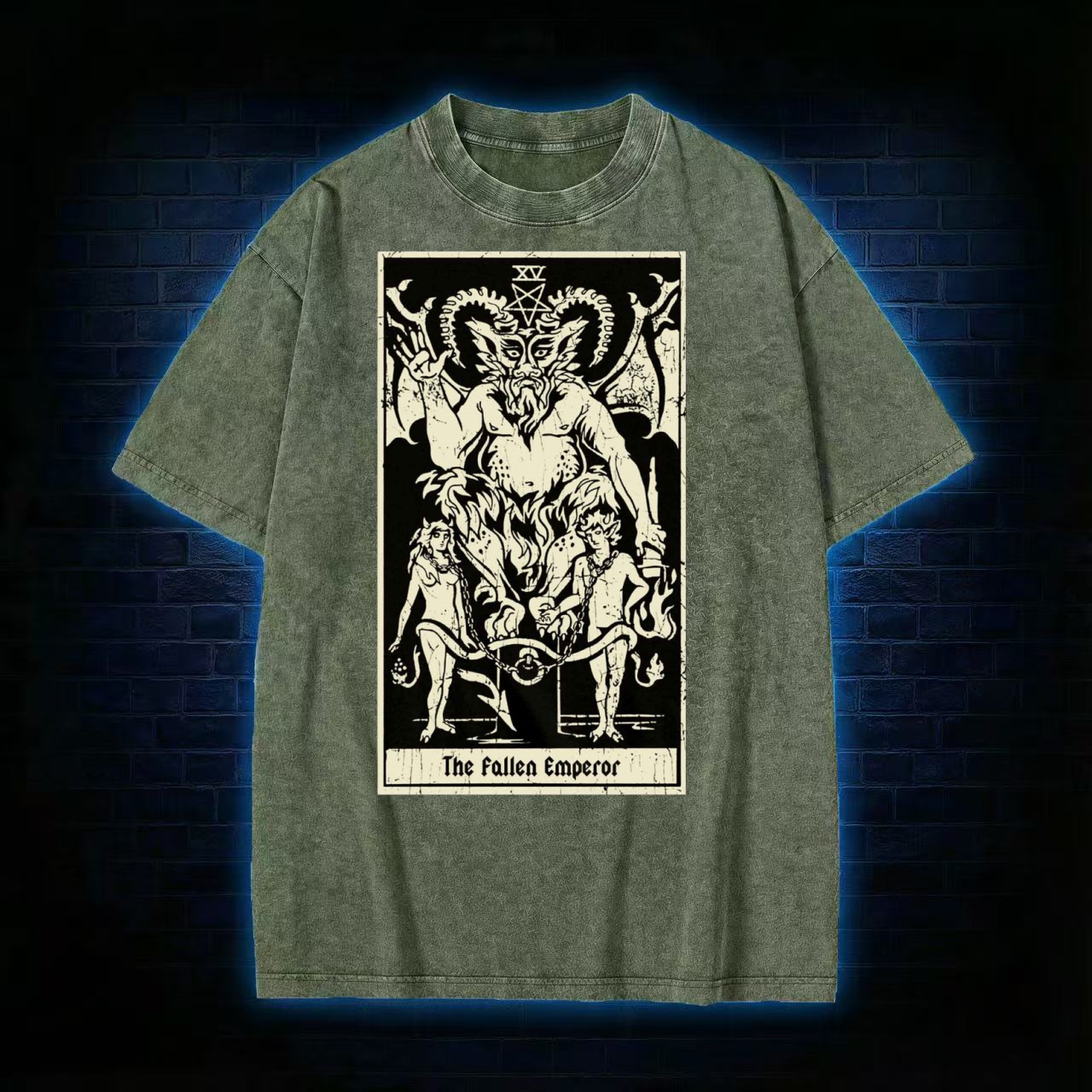 The Fallen Emperor Washed T-shirt