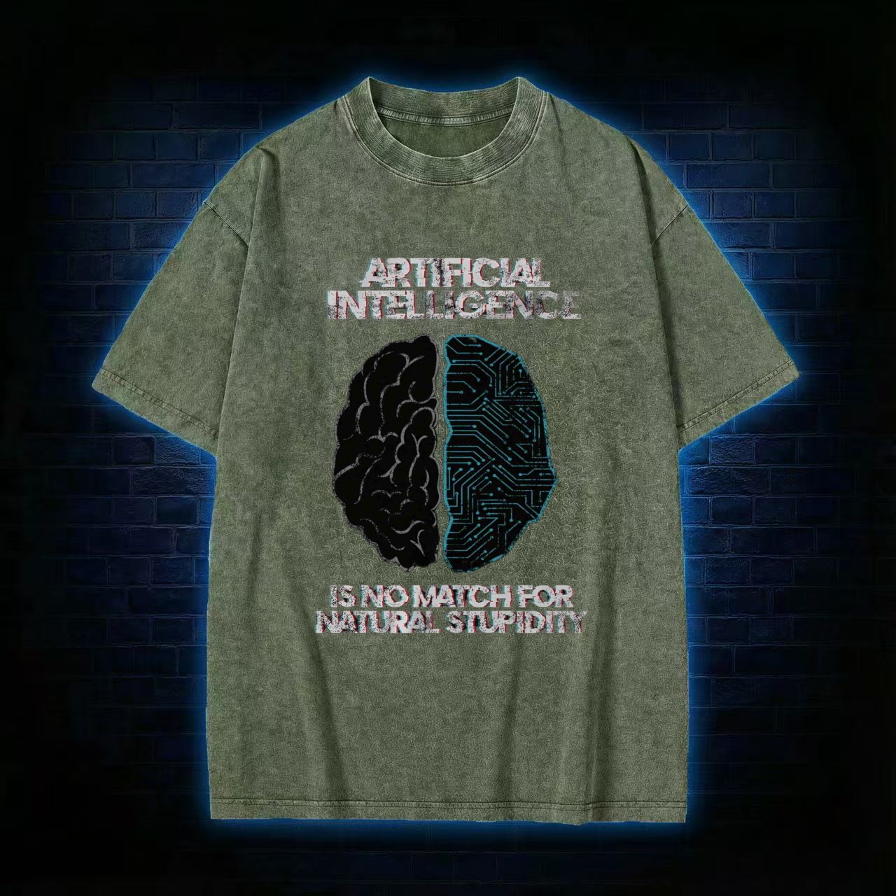 Artificial Intelligence Washed T-shirt