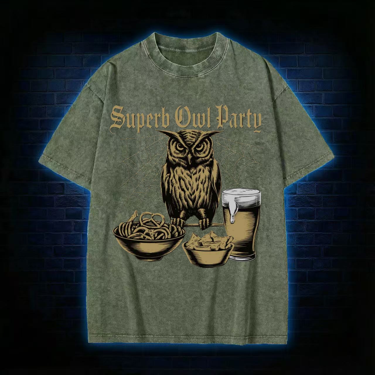 "Superb Owl Party" Game Day Humor T-shirt