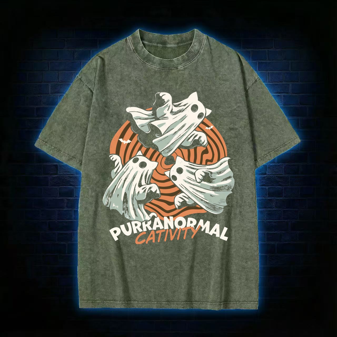 Ghost Hunting Washed T-shirt