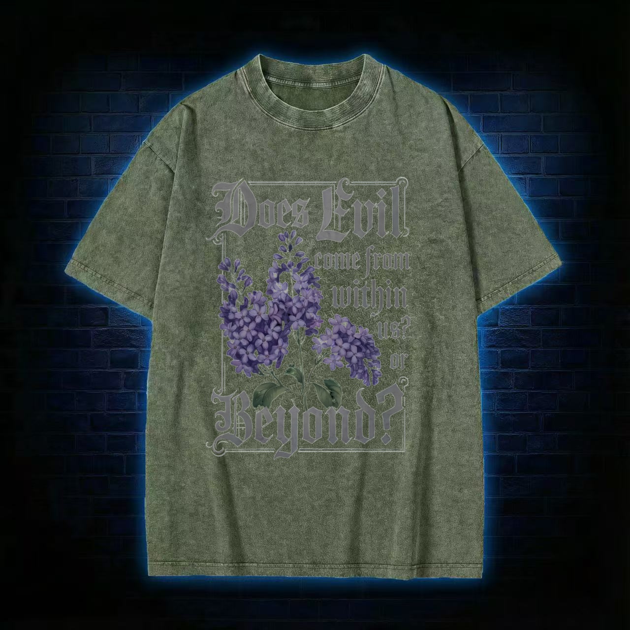Does Evil Come From Within Washed T-shirt