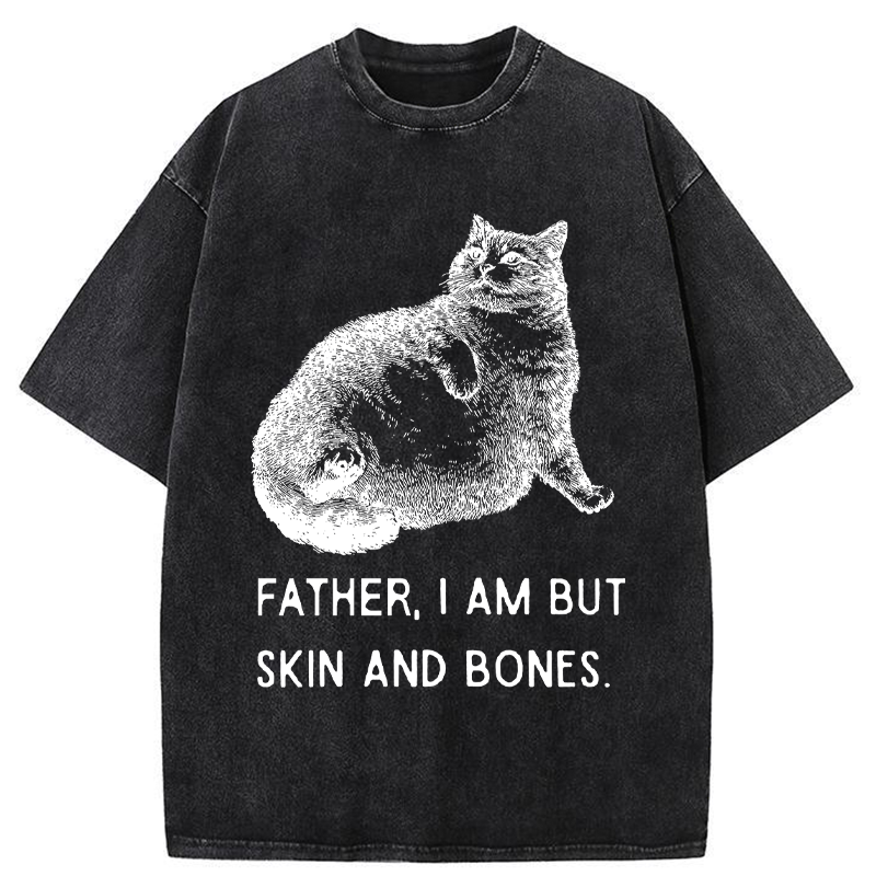 Feline Famine Washed T-Shirt
