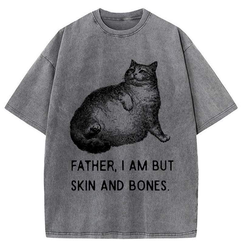 Feline Famine Washed T-Shirt