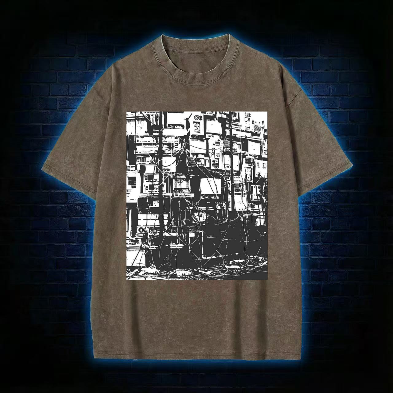 Technology Anxiety Washed T-shirt