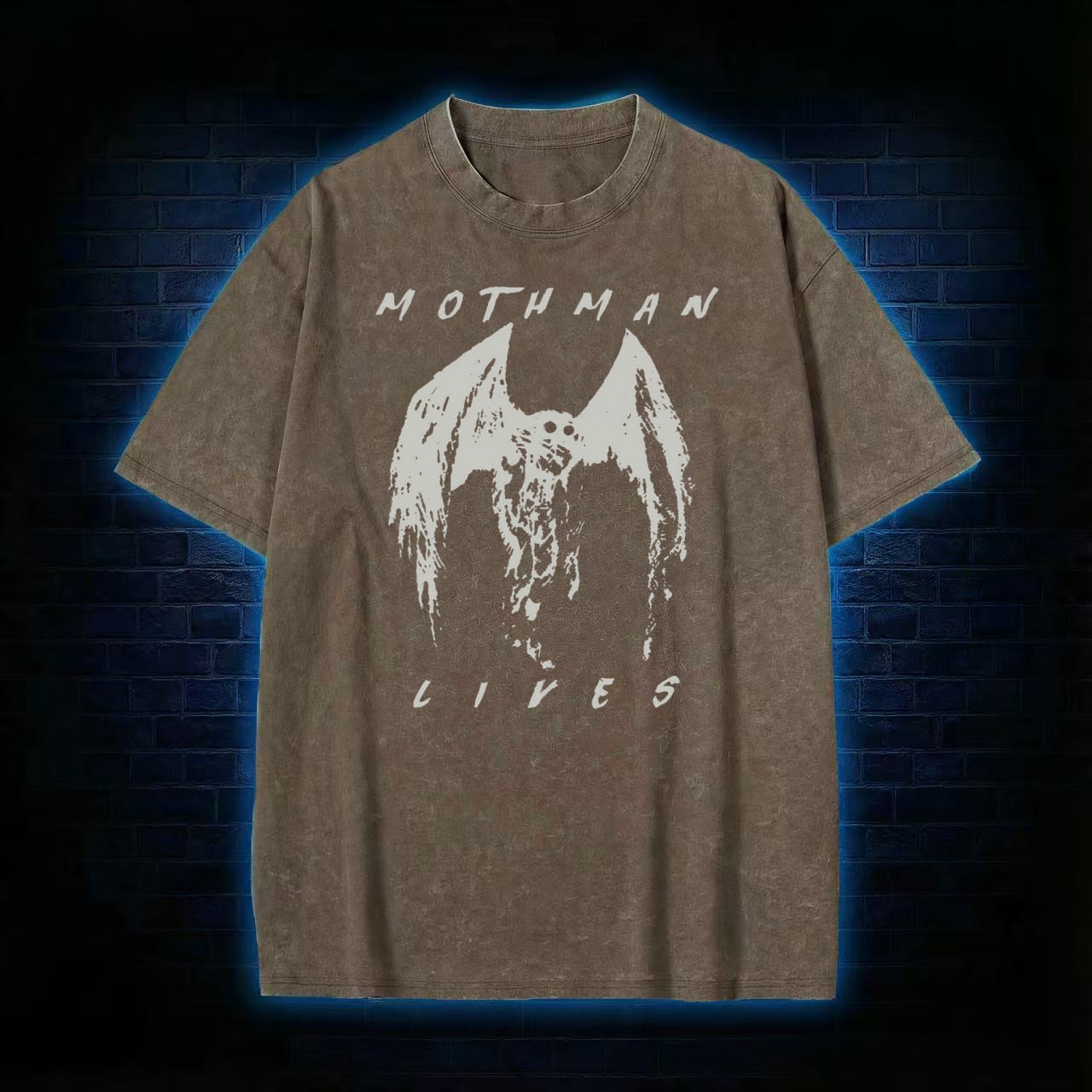 Mothman Lives Washed T-shirt