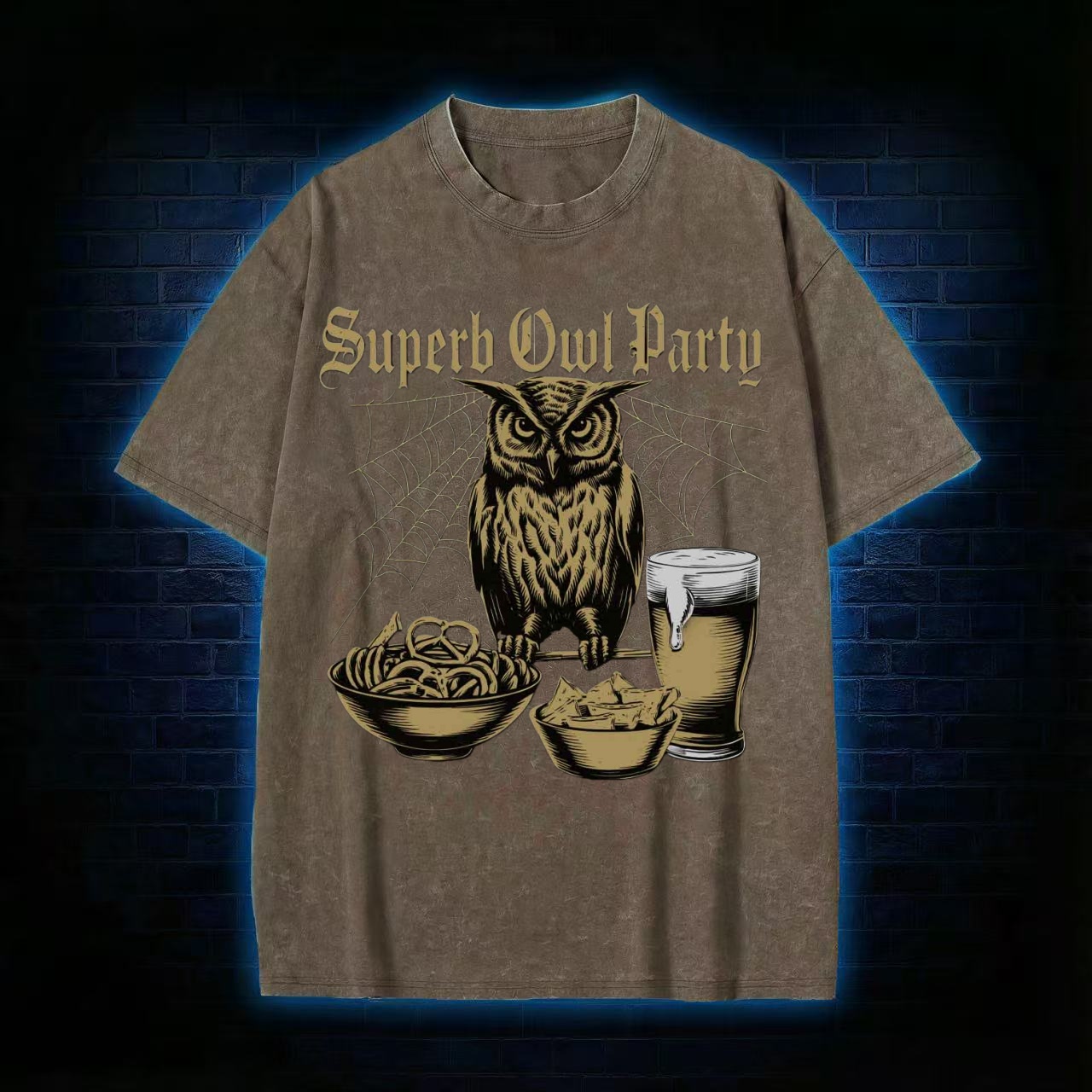 "Superb Owl Party" Game Day Humor T-shirt