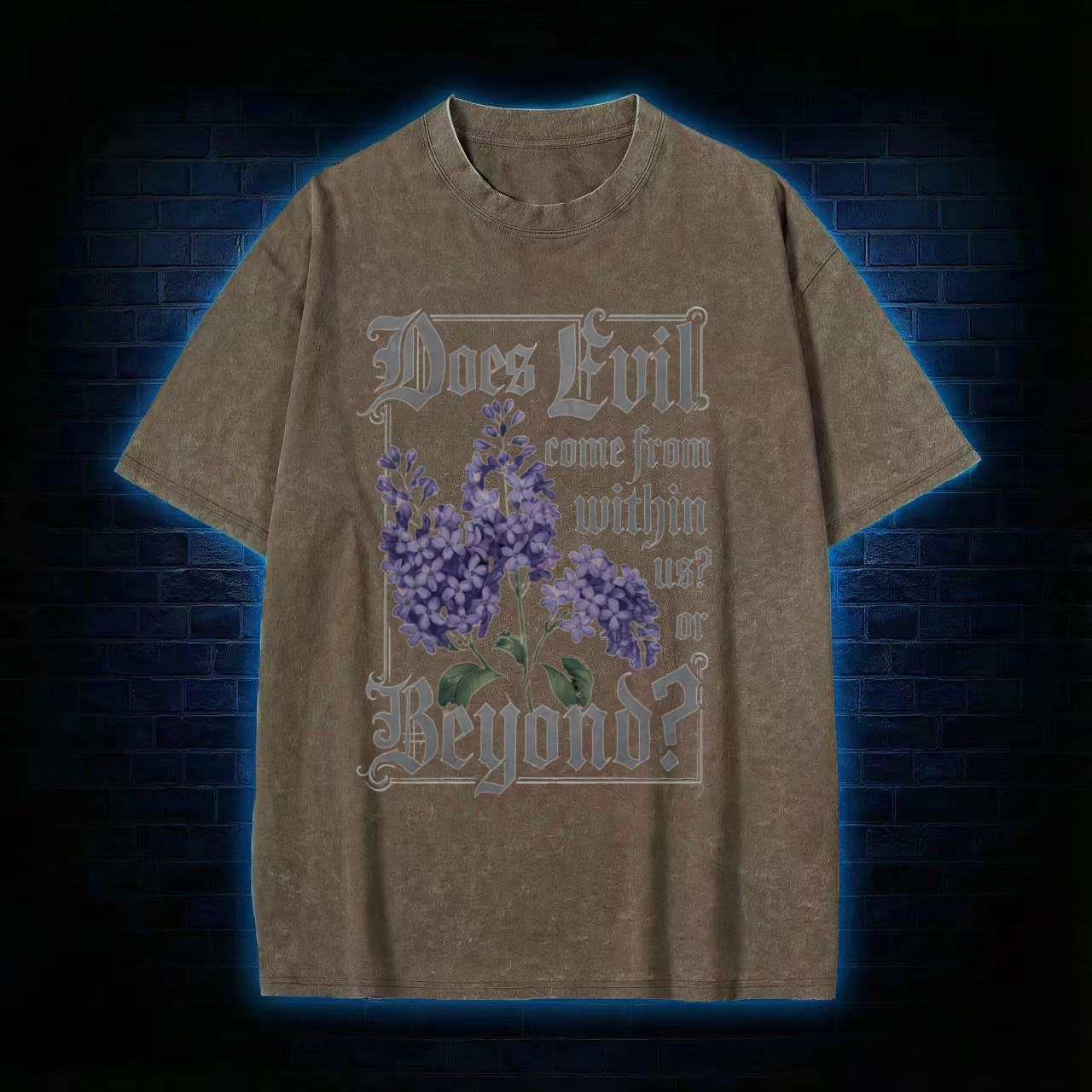 Does Evil Come From Within Washed T-shirt