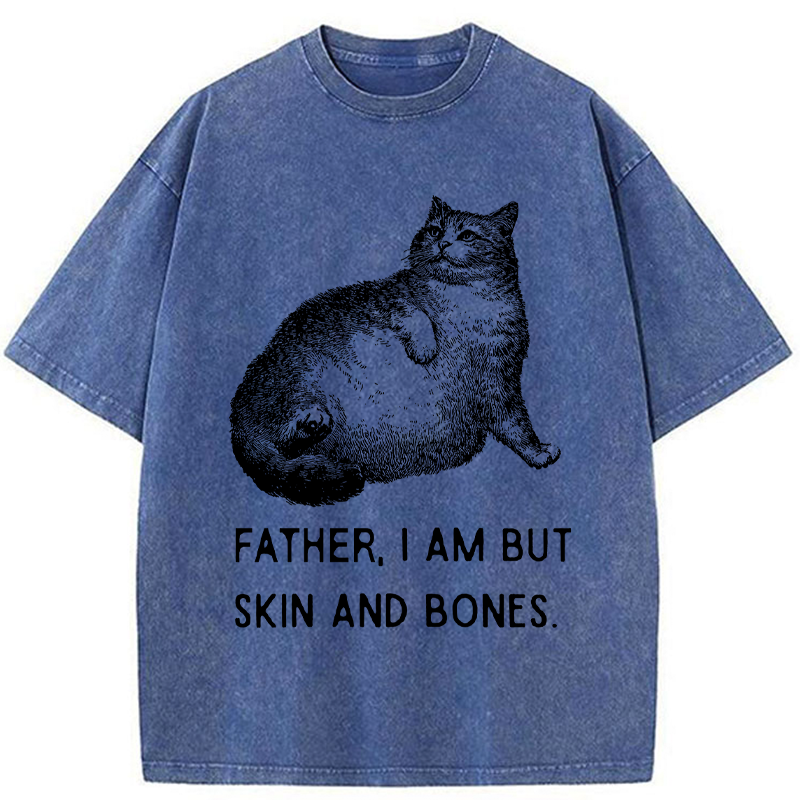 Feline Famine Washed T-Shirt