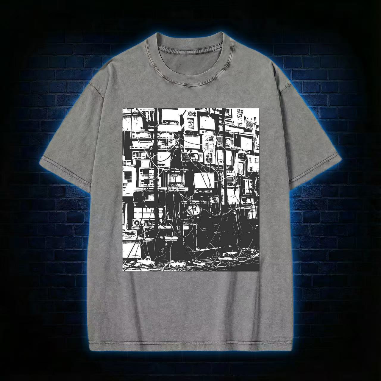 Technology Anxiety Washed T-shirt