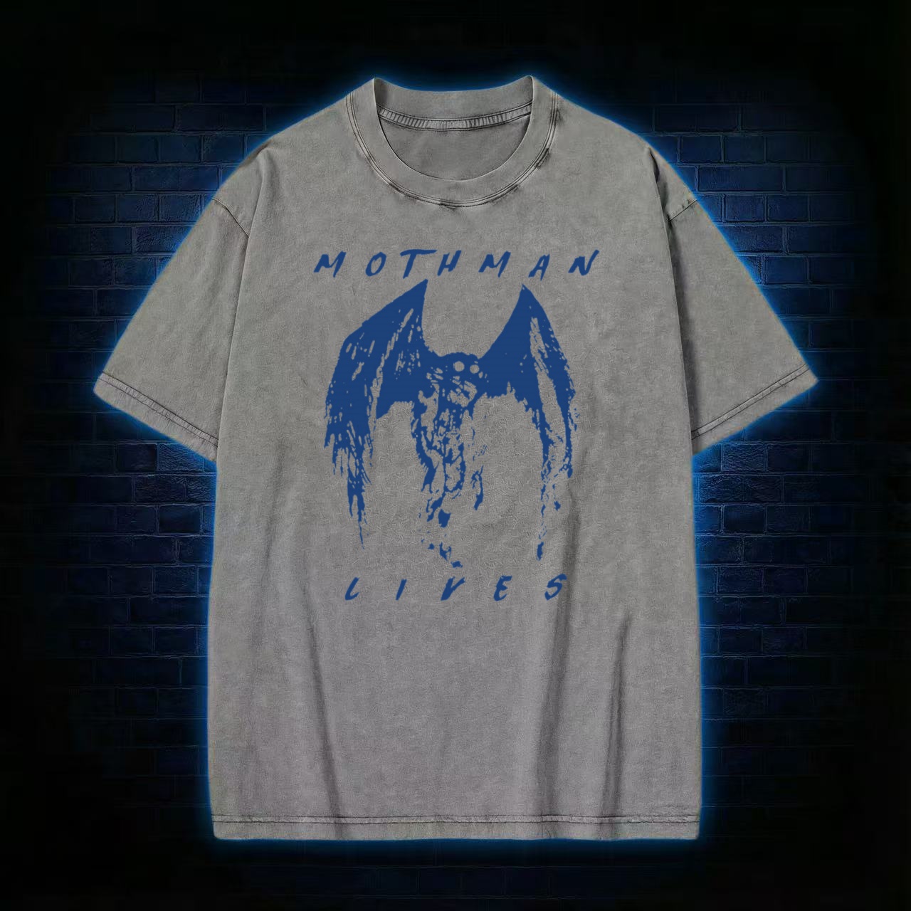 Mothman Lives Washed T-shirt