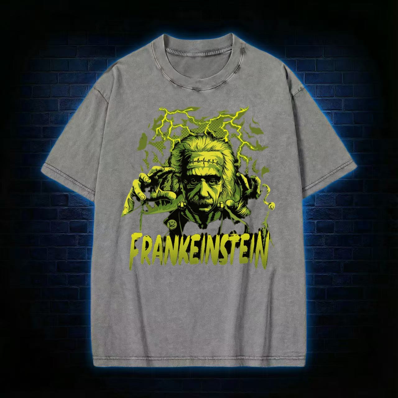 "Frankeinstein" Mad Scientist Monster Mash Washed T-shirt