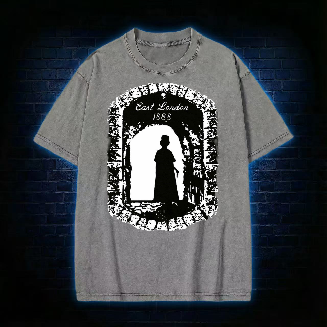 East London 1888 Jack The Ripper Washed T-shirt