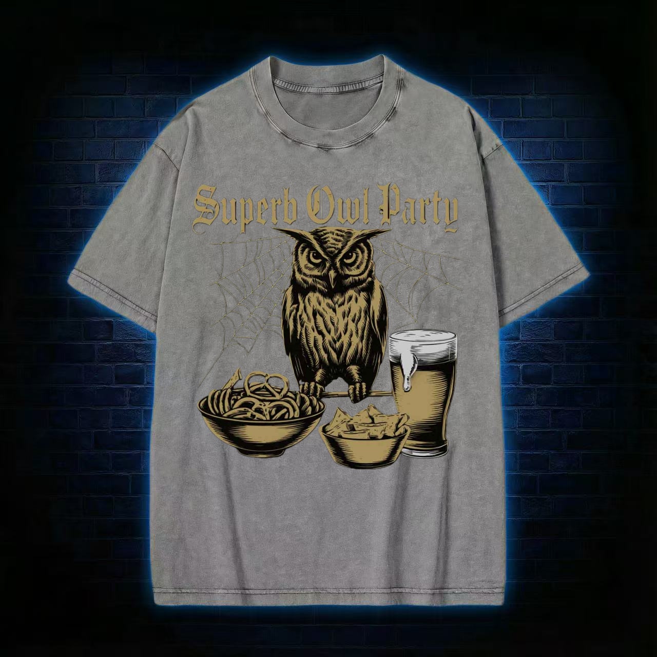 "Superb Owl Party" Game Day Humor T-shirt