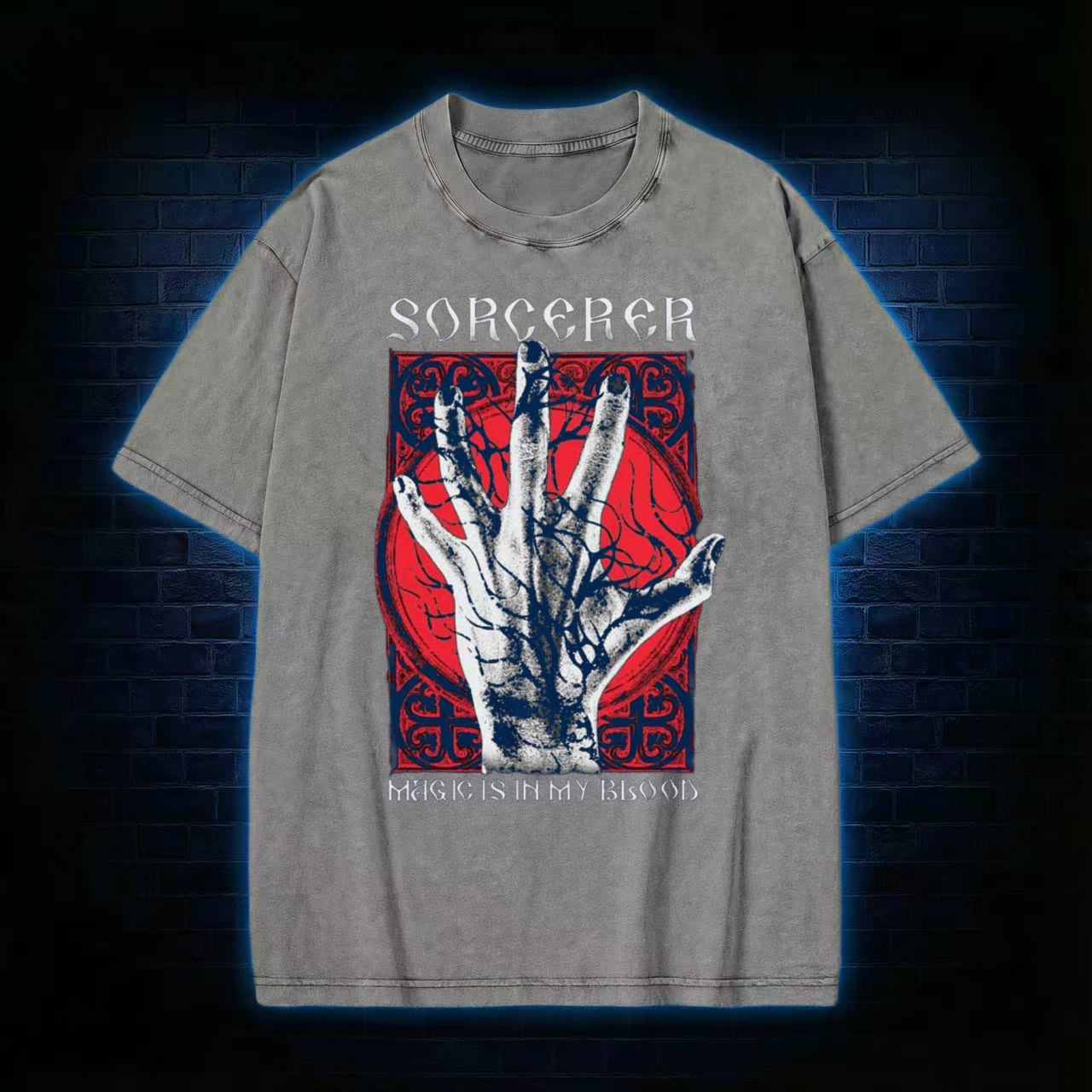 "Sorcerer: Magic Is In My Blood" Washed T-shirt
