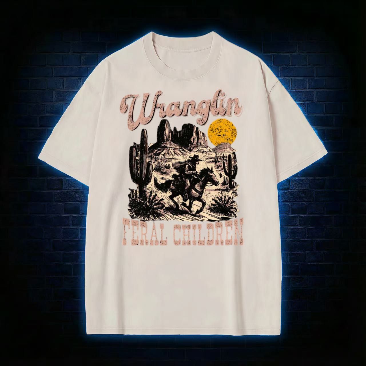 Wranglin' Feral Children Washed T-shirt